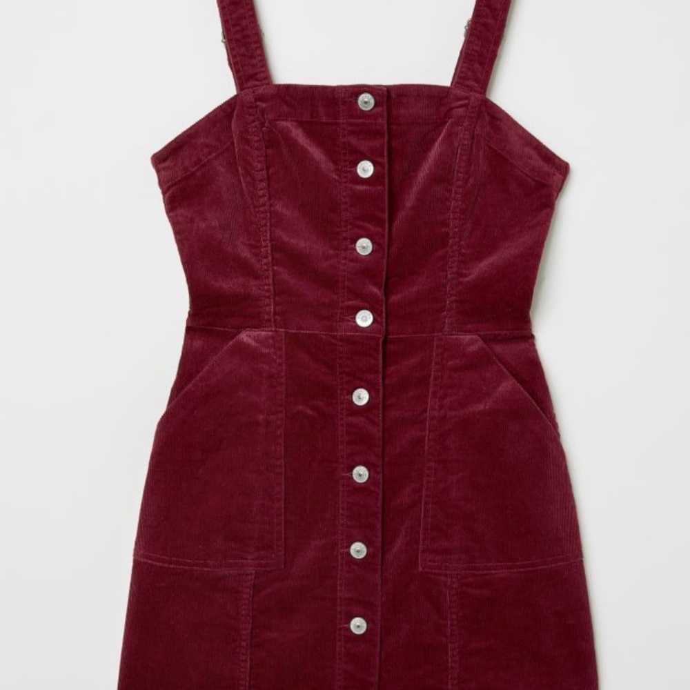 NWT Burgundy Corduroy Dress
